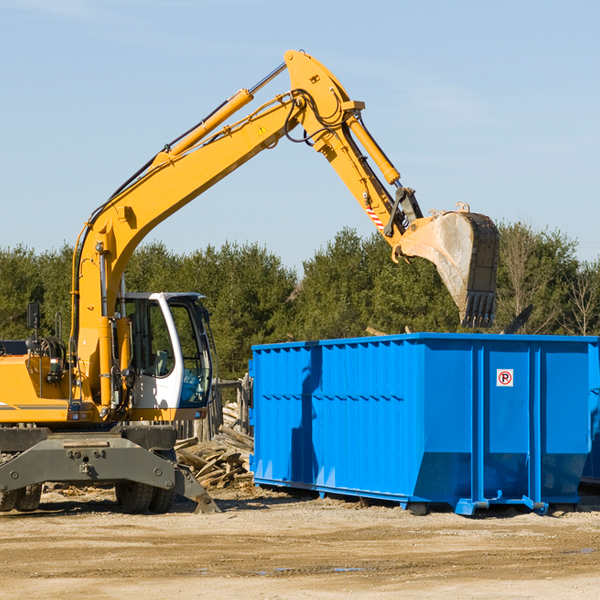 are there any restrictions on where a residential dumpster can be placed in Farmington IA